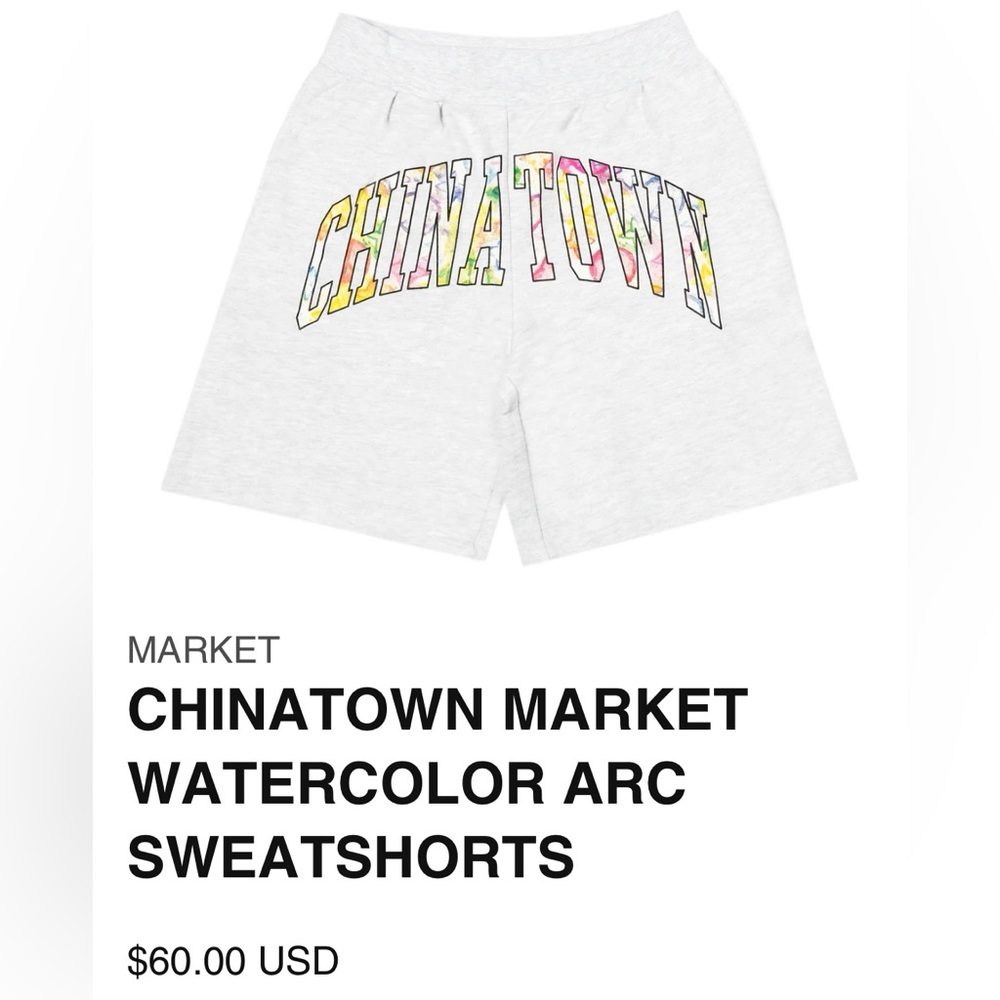 Chinatown Market Unisex Sweatshorts (M) Nwt